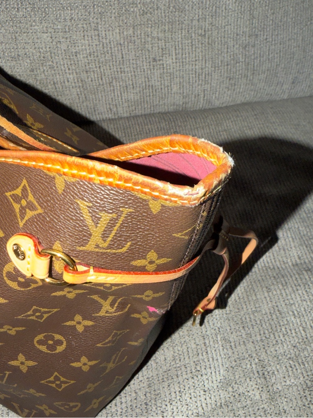 Louis Vuitton Monogram Canvas Tote in Brown - Picture 5 of 11